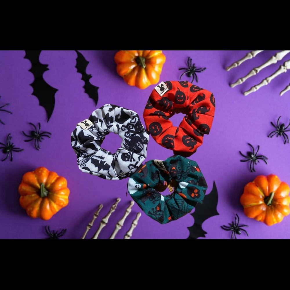 Halloween 3-pack scrunchies